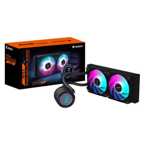 GIGABYTE CPU Cooler Liquid Cooler AORUS WATERFORCE  II  240 ARGB Sync 2 x 120mm