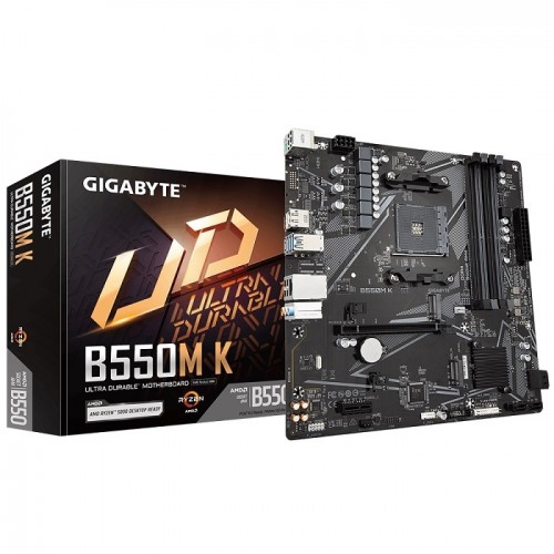GIGABYTE MOTHERBOARD B550M K, AM4 ,MATX