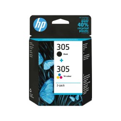 HP Μελάνι Inkjet 305 2-Pack Black Color (6ZD17AE) (HP6ZD17AE)