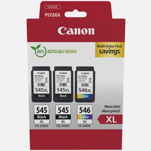 Canon Μελάνι Inkjet PG-545XLx2 CL-546XL MultiPack (8286B013) (CANCL-546XLMP)