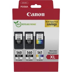 Canon Μελάνι Inkjet PG-560XLx2 CL-561XL MultiPack (3712C009) (CANPG-560XLMP)