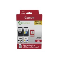 Canon Μελάνι Inkjet PG-560XL CL-561XL Ph. Value Pack (3712C008) (CANPG-560XLPMP)