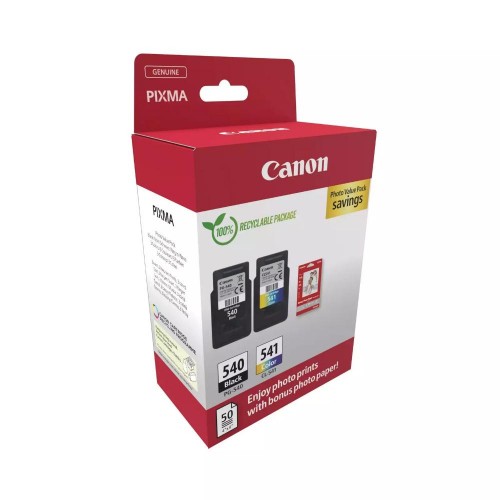 Canon Μελάνι Inkjet PG 540 & CL 541 Black & Colour Photo Paper 50sh Carton Pack (5225B013) (CANPG-540VPCP)