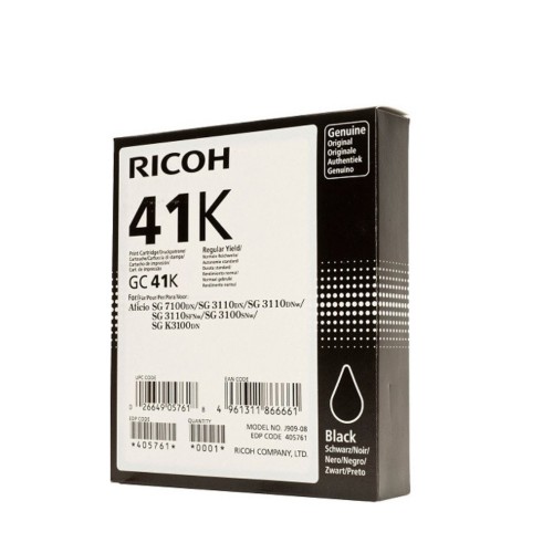 RICOH AFICIO SG3100 SERIES INK BLACK (2.5k) (405761) (RICGC41K)