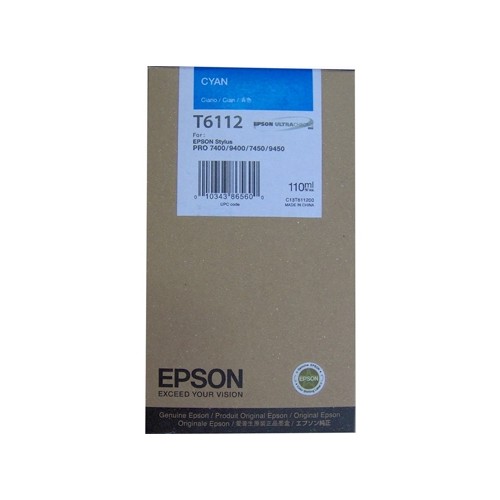 Epson Μελάνι Inkjet T6112 Cyan (C13T611200) (EPST611200)
