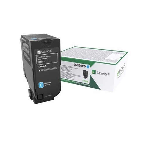 LEXMARK CS727 CS728 CX728 TONER CYAN 10K (75B20C0) (LEX75B20C0)