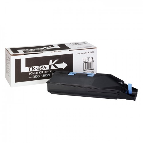 KYOCERA TASKALFA 250ci 300ci BLACK TONER (20k) (TK-865K) (KYOTK865BK)