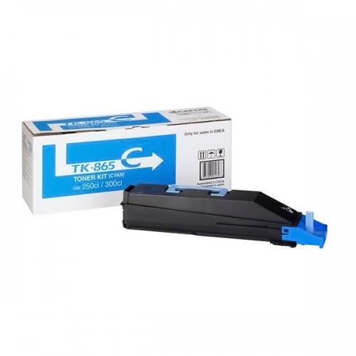 KYOCERA TASKALFA 250ci 300ci CYAN TONER (12k) (TK-865C) (KYOTK865C)