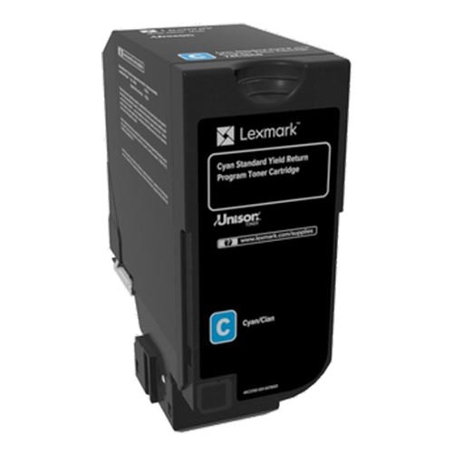 LEXMARK CS720 CS725 CX725 CYAN RET. P. TONER CRTR SC (74C2SC0) (LEX74C2SC0)