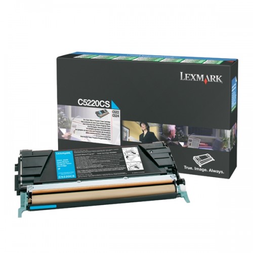 LEXMARK C522 524 530 CYAN TONER (3K) (C5220CS) (LEXC5220CS)
