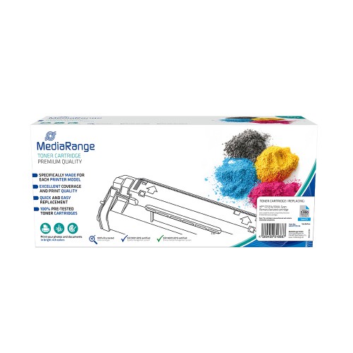 Toner MEDIARANGE Συμβατό για Εκτυπωτές HP (Cyan) (CC531A 304A CE411A 305A CF381A 312A) (MRHPTCC531A)
