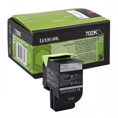 LEXMARK CS310 410 510 BLK TONER CRTR SC (702K) RETURN 1k (70C20K0) (LEX70C20K0)