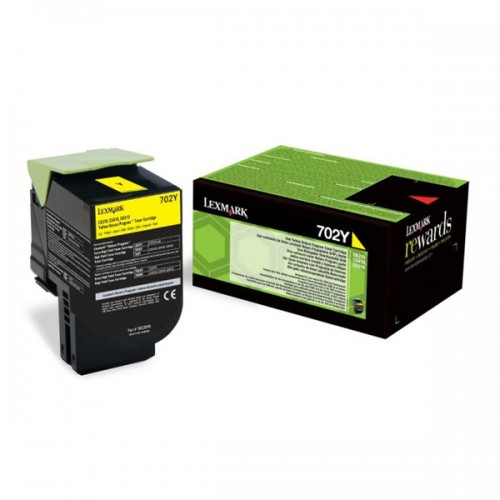 LEXMARK CS310 410 510 YELLOW TONER CRTR SC (702Y) RETURN 1k (70C20Y0) (LEX70C20Y0)
