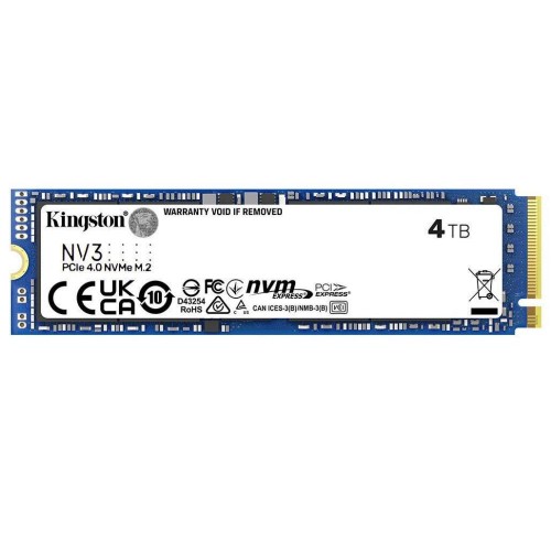 Kingston SSD Drive 4TB M.2 PCIe 4.0 (SNV3S 4000G) (KINSNV3S-4000G)
