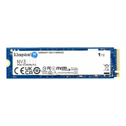 Kingston NV3 1TB PCIe 4.0 NVMe R6000 W2200 MB s SSD (SNV3S 1000G) (KINSNV3S-1000G)