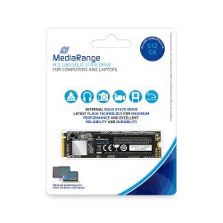 MediaRange Internal M.2 2280 solid state drive, NVMe PCIe 3.1 x4 20 Gb s, 512GB, black (MR1032)