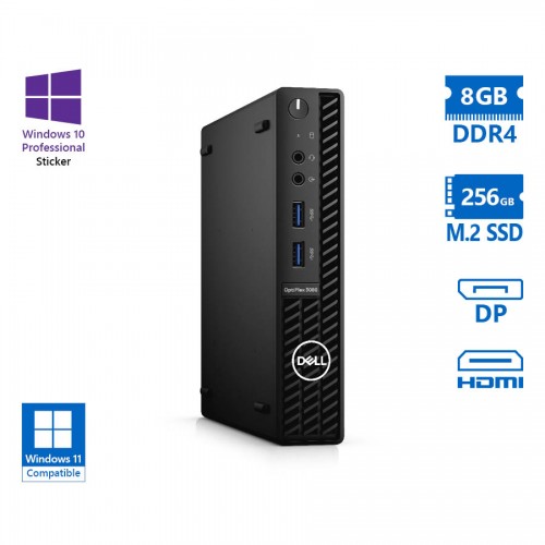 Dell Optiplex 3080 DM WiFi i5-10500T/8GB DDR4/256GB M.2 SSD/No ODD/10P Grade A Refurbished PC