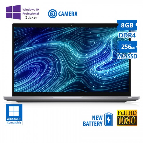 Dell (A-) Latitude 7420 Silver i5-1145G7/14``FHD/8GB DDR4/256GB M.2 SSD/No ODD/Camera/New Battery/10