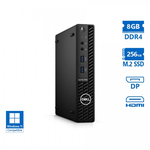 Dell Optiplex 3080 DM i5-10400T/8GB DDR4/256GB M.2 SSD/No ODD/Grade A Refurbished PC