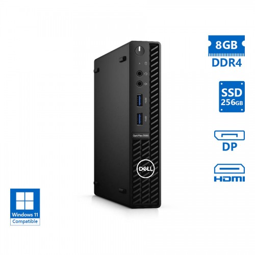 Dell Optiplex 3080 DM i5-10400T/8GB DDR4/256GB SSD/No ODD/Grade A Refurbished PC
