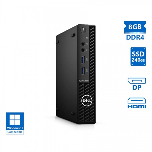 Dell Optiplex 3080 DM i5-10500T/8GB DDR4/240GB SSD/No ODD/Grade A Refurbished PC
