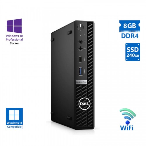 Dell Optiplex 7090 DM WiFi i5-10500T/8GB DDR4/240GB SSD/No ODD/10P Grade A Refurbished PC