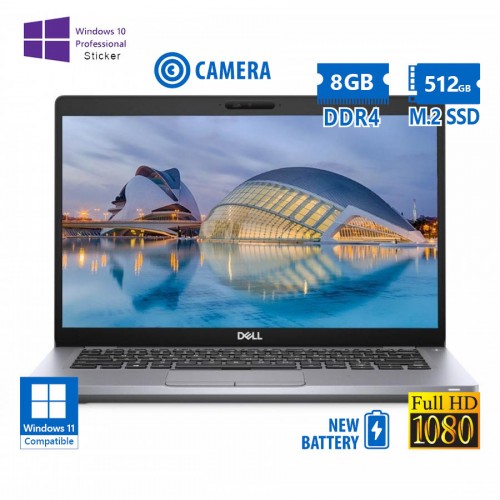 Dell (A-) Latitude 5410 i5-10310U/14``FHD/8GB DDR4/512GB M.2 SSD/No ODD/Camera/New Battery/10P Grade
