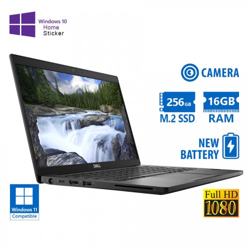 Dell Latitude 7390 i7-8650U/13.3``FHD/16GB DDR3/256GB M.2 SSD/No ODD/Camera/New Battery/10H Grade A-