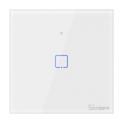 SONOFF smart διακόπτης ΤΧ-T2EU1C, αφής, Wi-Fi, μονός, λευκός