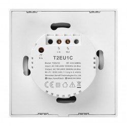 SONOFF smart διακόπτης ΤΧ-T2EU1C, αφής, Wi-Fi, μονός, λευκός