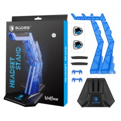 SADES Stand Wolfbone D1 για headset, μπλε