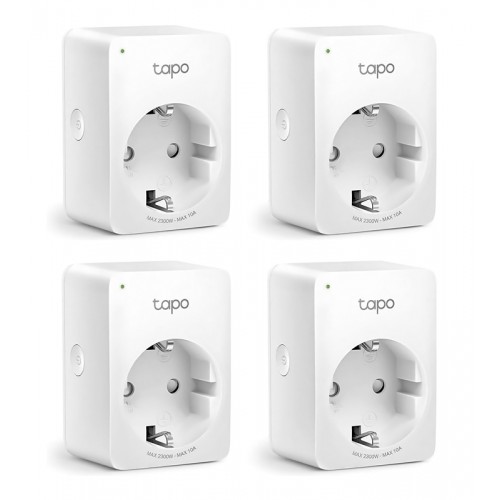 TP-LINK smart αντάπτορας ρεύματος TAPO-P100, Wi-Fi, ΒΤ, Ver. 1.0, 4τμχ