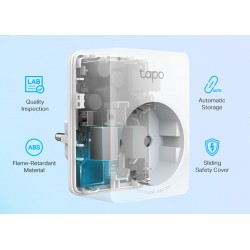 TP-LINK smart αντάπτορας ρεύματος TAPO-P100, Wi-Fi, ΒΤ, Ver. 1.0, 4τμχ