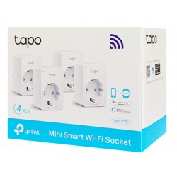 TP-LINK smart αντάπτορας ρεύματος TAPO-P100, Wi-Fi, ΒΤ, Ver. 1.0, 4τμχ