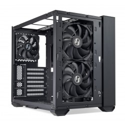 Lian Li O11 AIR MINI Black PC Case ATX / M-ATX with 3 standard Fans (front 120mmx2, rear 120mmx1) Me