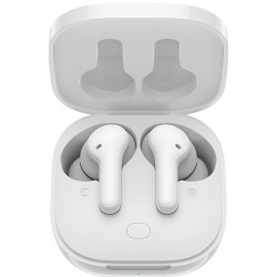 QCY T13 TWS WHITE Dual Driver 4-mic noise cancel. True Wireless Earbuds - Quick Charge 380mAh